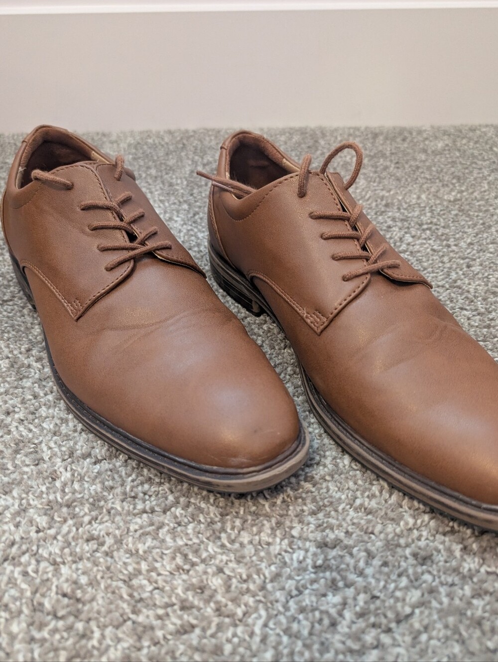 Goodfellow & Co Brown Leather Derby Dress Shoes